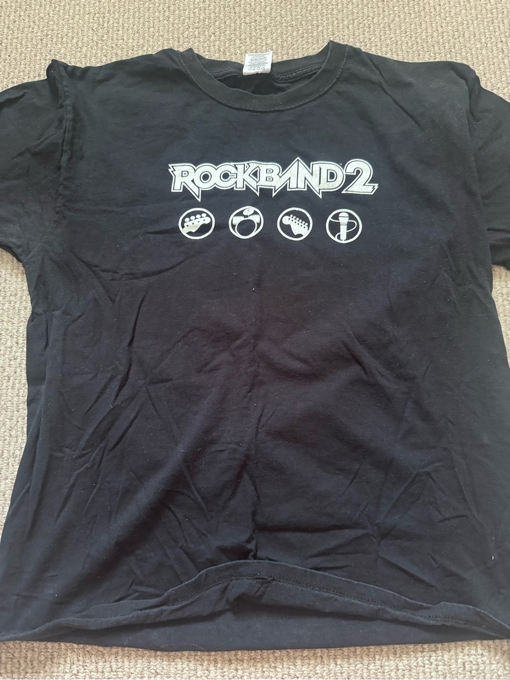 Jerzees Black Rock Band 2 Graphic Tee